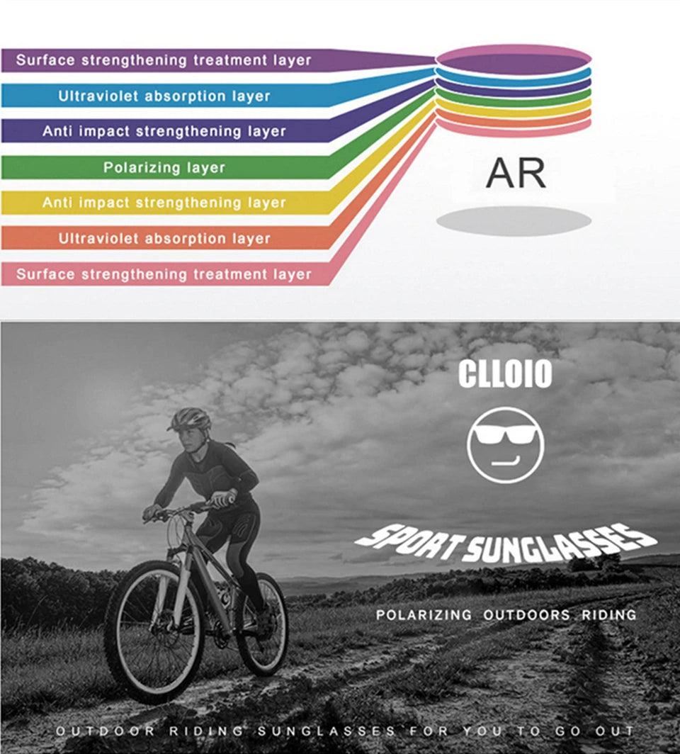 CLLOIO Aluminum Photochromic Sunglasses Men Polarized Day Night Driving Chameleon Glasses Anti-Glare Change Color Sun Glasses UV