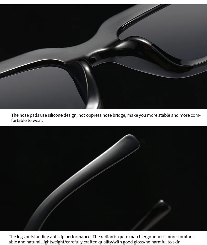 Hot Sale Fashion Sunglasses for Women European American Street Photography Ins Popular Model Square Sunglasses UV400 Men Shades