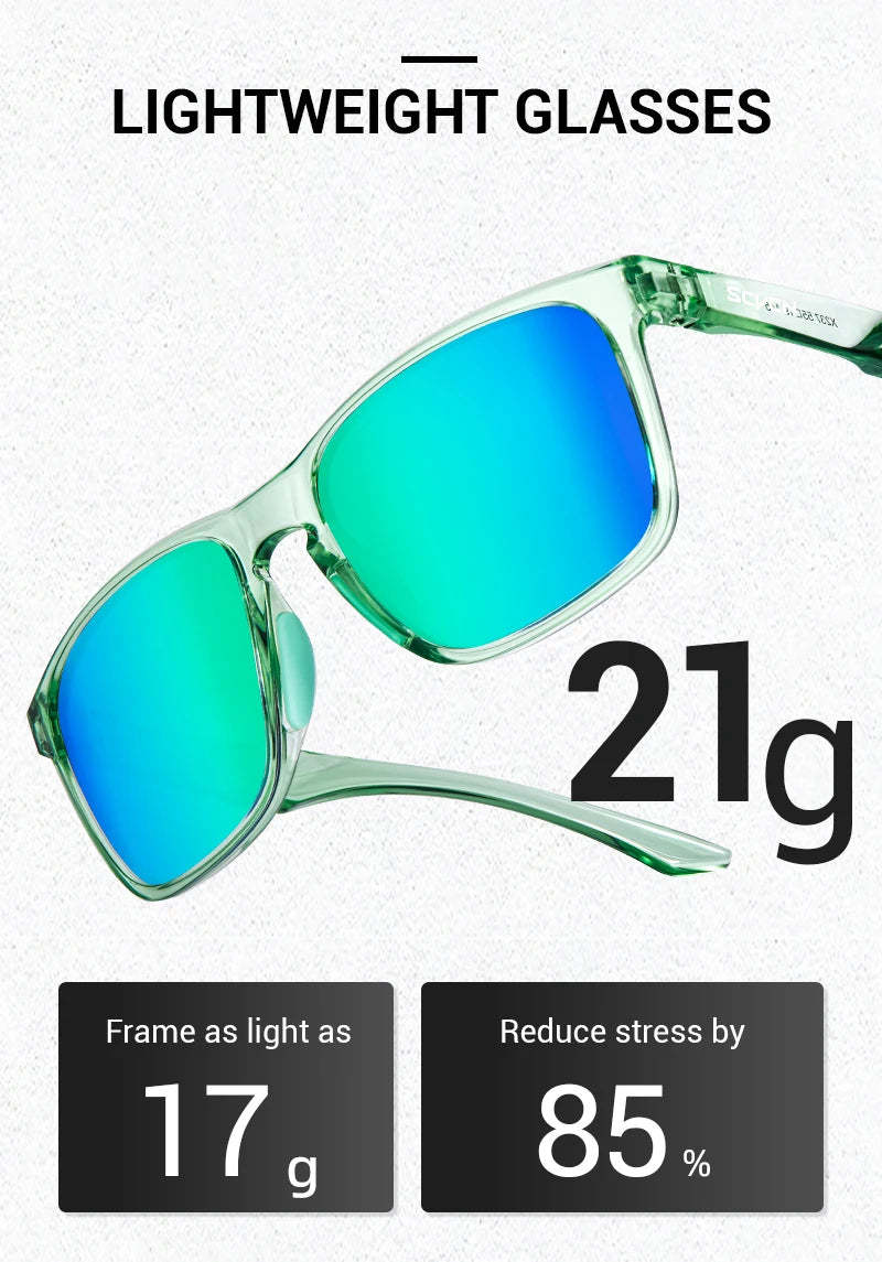 SCVCN Polarized Cycling Sunglasses Outdoor Fishing Sunglasses UV400 Sports Running Glasses Men MTB Cycling Glasses