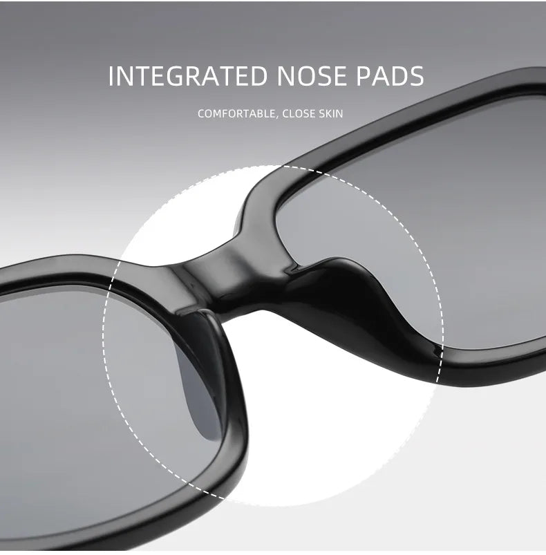 JNPCXI Fashion Square Women Luxury Sunglasses Retro Rivets Men Orange Lens Shades UV400 Sun Glasses