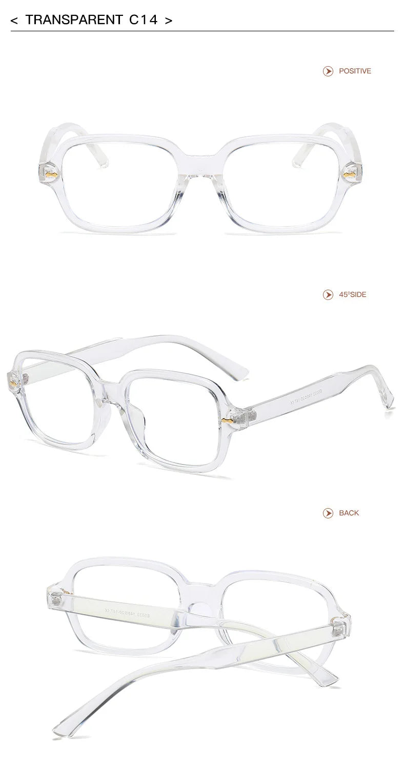 JNPCXI Fashion Square Women Luxury Sunglasses Retro Rivets Men Orange Lens Shades UV400 Sun Glasses