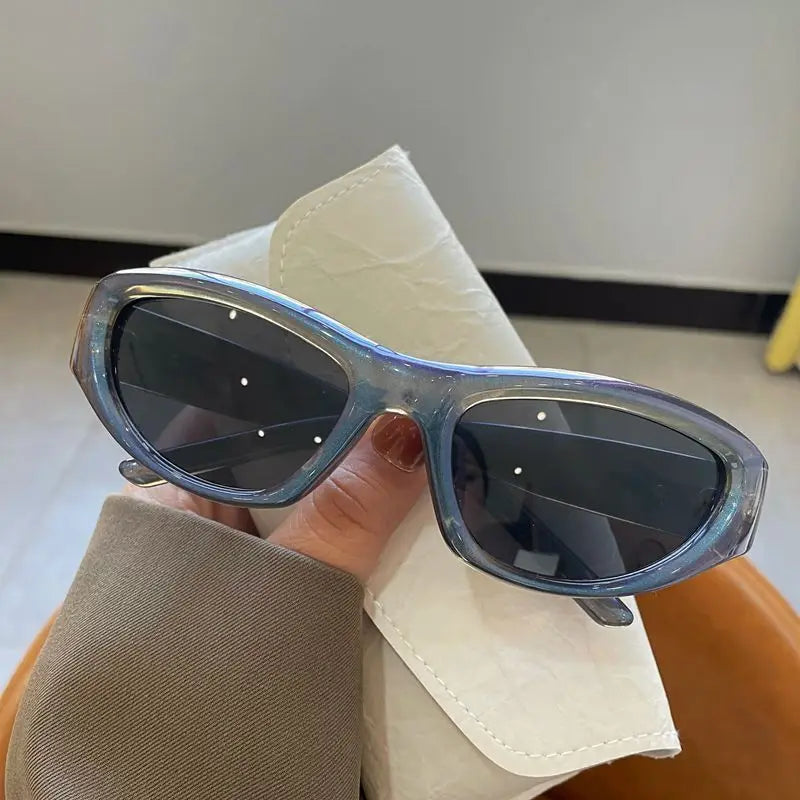 Y2k Punk Sports Sunglasses for Women Men Fashion Mirror