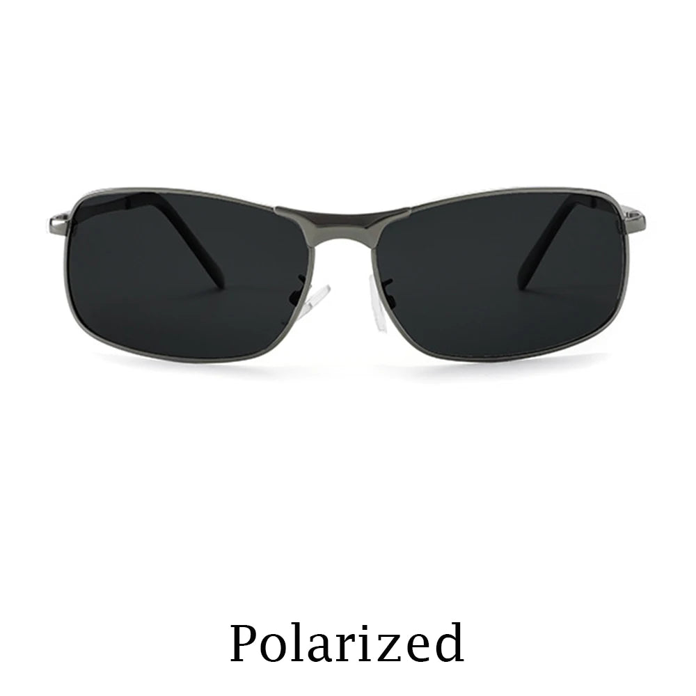 KLASSNUM Photochromic Sunglasses Men Vintage Metal Frame Polarized Sun Glasses For Male Night Vision Women Driving Sunglasses