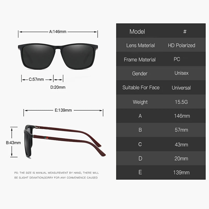 Women Men Cool TR90 Polarized Sunglasses UV400 Protection Brand Driving Gafas Oculos De Sol Sun Glasses With Original Box