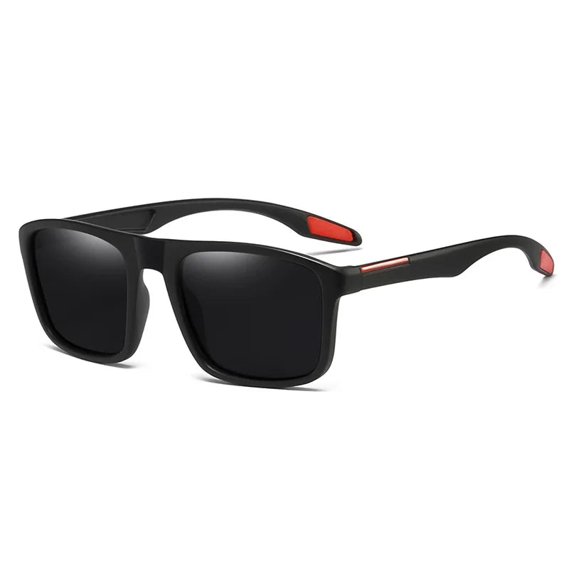 KDEAM Rectangular Ultra Light TR90 Sunglasses Men Polarized TAC 1.1mm Thickness Lens Driving Sun Glasses Women Sports Cat.3
