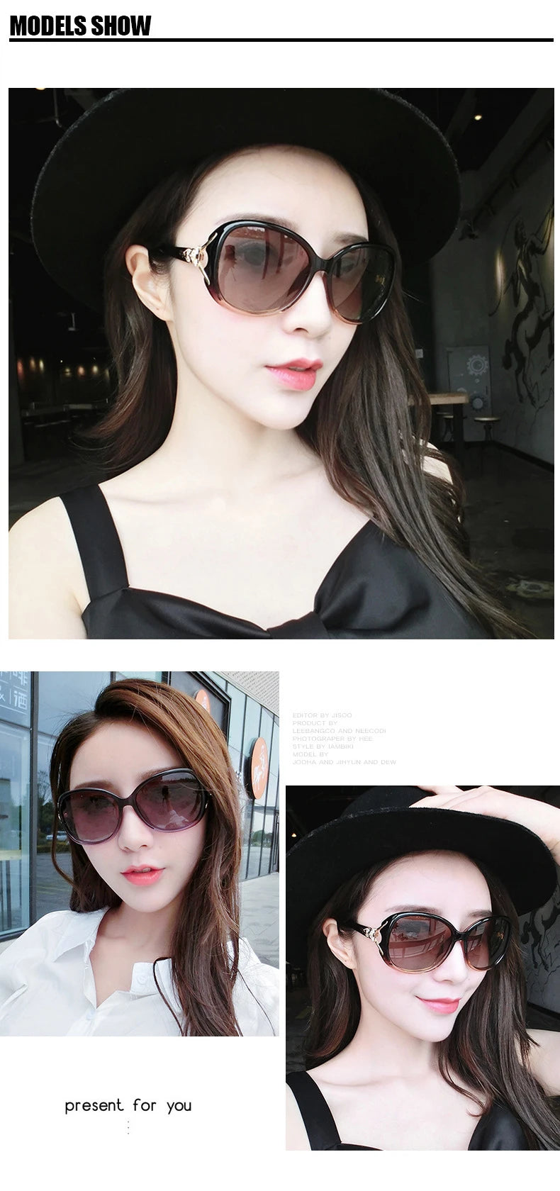 Sunglasses Women UV Blocking Textured Sunglasses Gradient Black Outdoor Sunglasses Oculos Sol Feminino