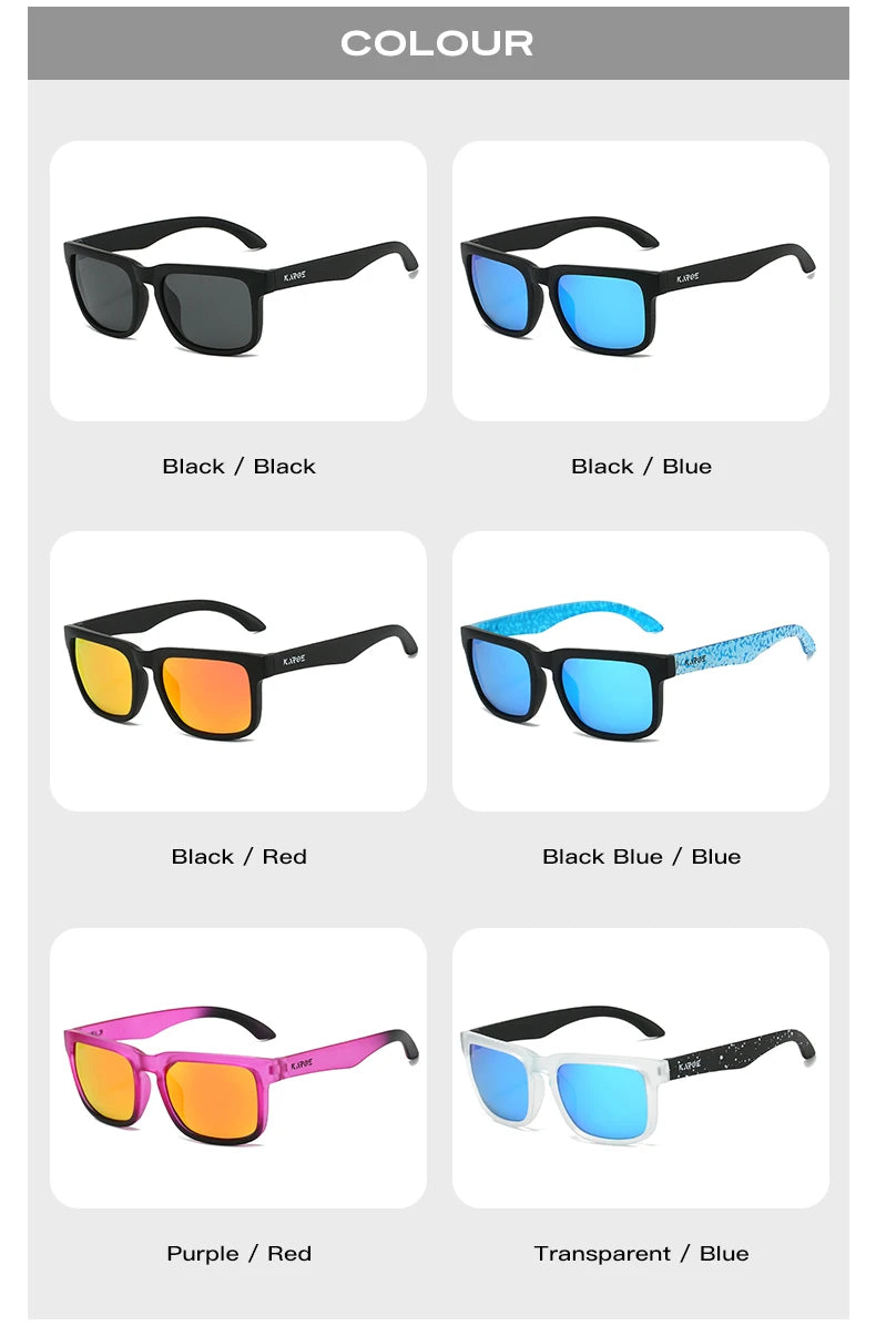 HR Fashion Polarized Sunglasses Women Men Outdoor Sports Glasses Ultra light UV400 Eyewear Retro Fishing Driving Sun Shades