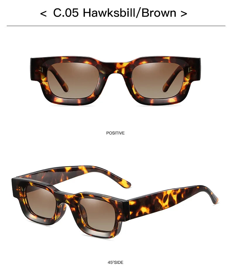 Ruiao Black Mens Polarized Luxury Premium Shades Designer Brand Sunglasses man Square Sun Glasses For Women High Quality UV400