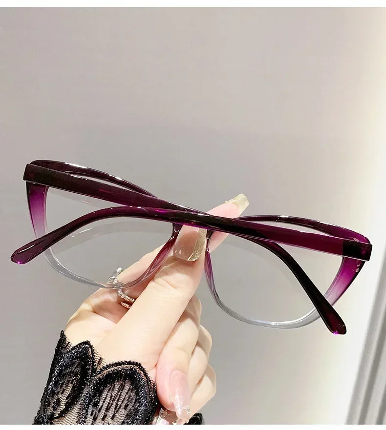 Retro Butterfly Frame Reading Glasses Cat Eye Clear Lens Presbyopia Eyeglasses Blue Light Blocking Eye Protection Eyewear +1.5