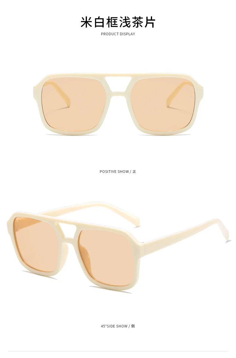 New Small Frame Sunglasses Men's Classic Vintage Square Sun Glasses Women's Outdoor Leisure Eyewear UV400 Oculos De Sol