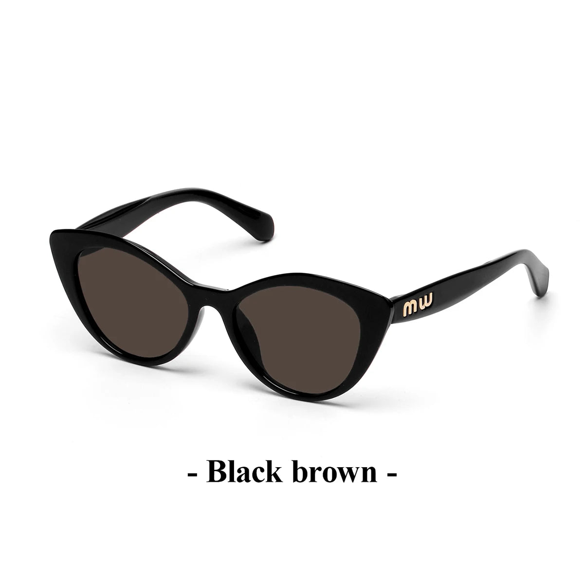 Ruiao fashion sunglasses cat eye shapes women uv 400 men luxury brand designer high quality letter sun glasses girl eyewear