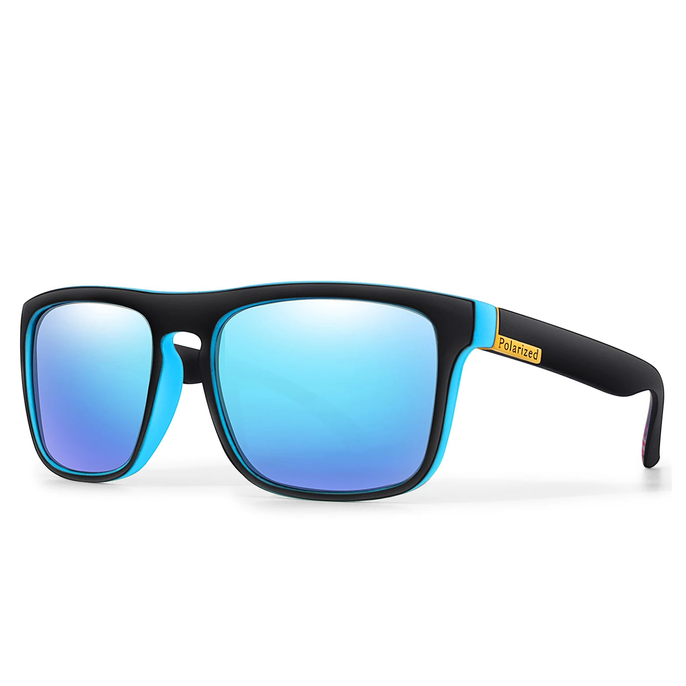 Retro Style Square Frame Polarized Cycling Sunglasses Men Night Vision Car Driving Sunglass Dirt Bike Motorcycle Glasses UV400