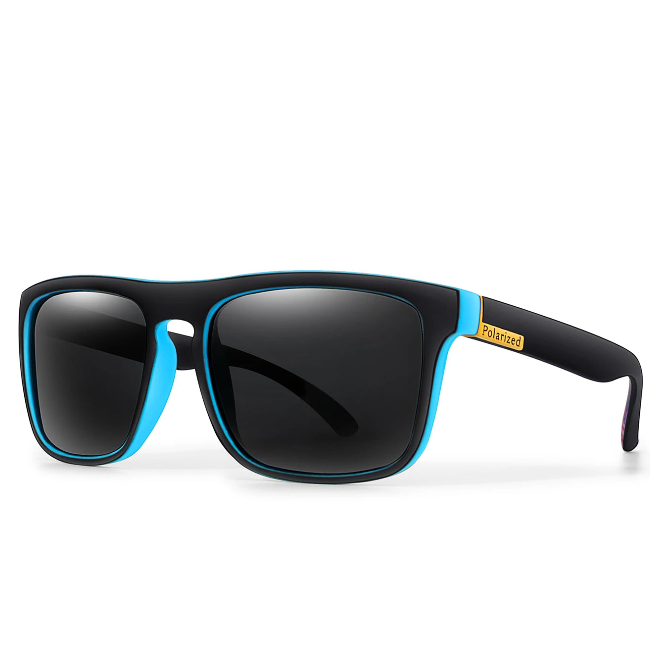 Retro Style Square Frame Polarized Cycling Sunglasses Men Night Vision Car Driving Sunglass Dirt Bike Motorcycle Glasses UV400
