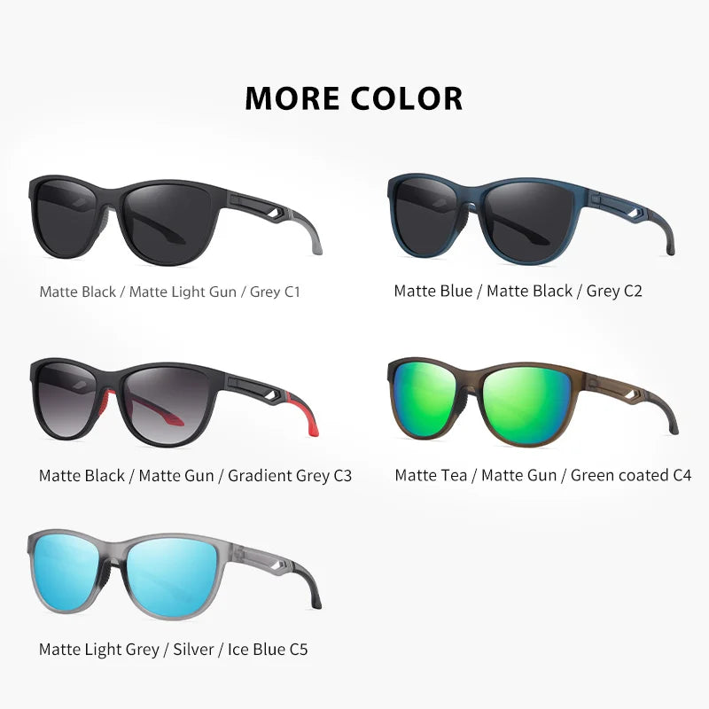 Reven Jate S12107 Men Polarized Sunglasses UV400 Good Quality Polarized Man Sunwear Protection from Strong Sunlight