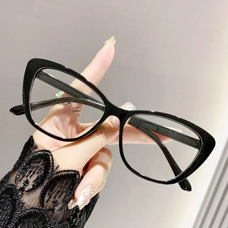 Retro Butterfly Frame Reading Glasses Cat Eye Clear Lens Presbyopia Eyeglasses Blue Light Blocking Eye Protection Eyewear +1.5