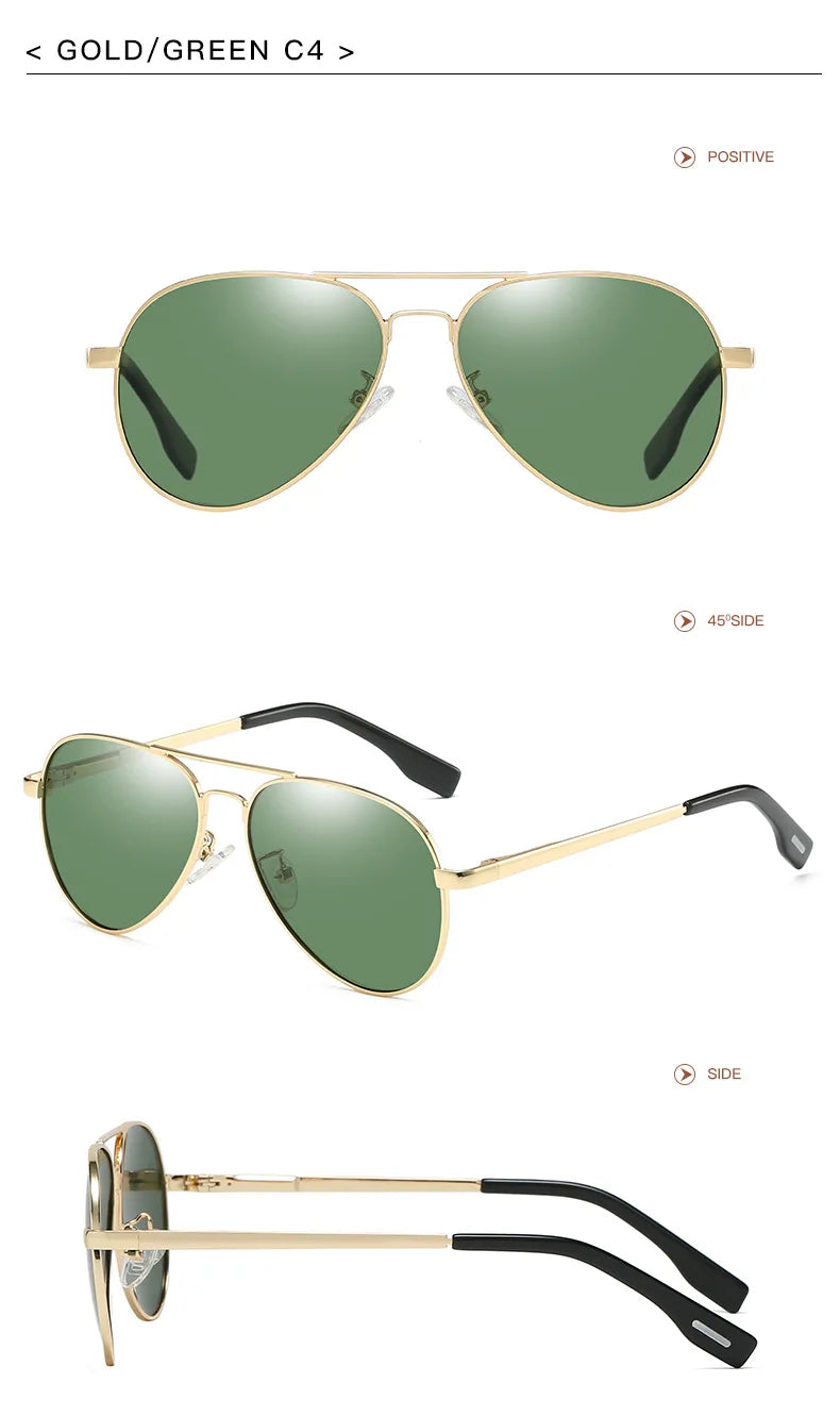 MYT_0297 Men and women polarized sunglasses Aviation Sung Glasses For Small Face Retro Male Pilot sunglasses Oculos de sol UV400