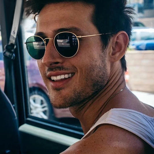 Retro oval sunglasses Women/Men brand designer vintage small Classic Round Outdoor Sun Glasses UV400 Oculos De Sol Gafas