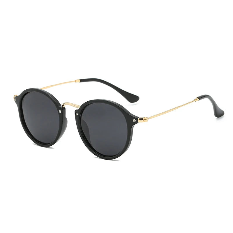 RUOBO Mirror Surface Lens Polarized Sunglasse Brand Design Eyewear For Men Women Round Driving Fishing Goggle UV400 Gafas De Sol