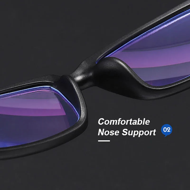 Reading Glasses For Men Women Sports Anti-blue Light Reading Eyewear Black Red TR90 Frame Presbyopia Eyeglasses +100 to+400