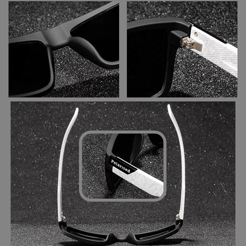 Square Polarized Sunglasses Men Women Classic Sports Outdoor Fishing Travel Colorful Sun Glasses UV400 Goggles