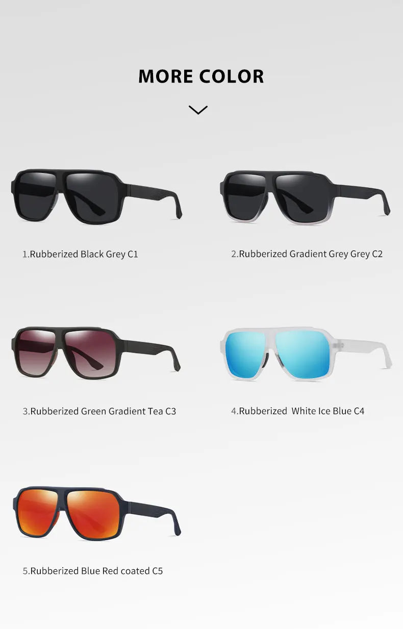 Reven Jate S11105 Men Polarized Sunglasses UV400 Good Quality Polarized Man Sunwear Protection from Strong Sunlight
