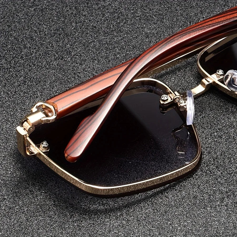 2025 Luxury Square Sunglasses For Men New Wooden Vintage Designer Fashion Glasses Sunglasses Women Vacation Gafas De Sol Hombre