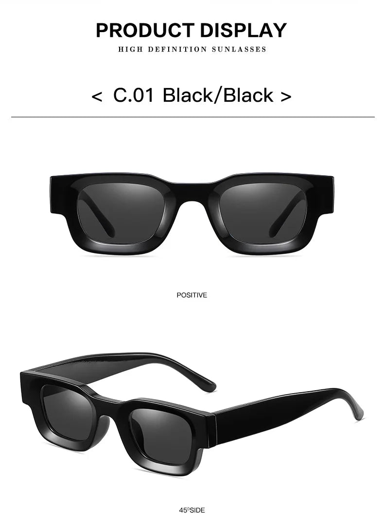 Ruiao Black Mens Polarized Luxury Premium Shades Designer Brand Sunglasses man Square Sun Glasses For Women High Quality UV400