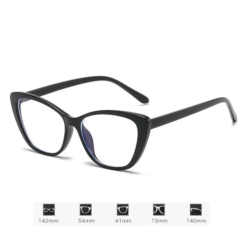 Retro Butterfly Frame Reading Glasses Cat Eye Clear Lens Presbyopia Eyeglasses Blue Light Blocking Eye Protection Eyewear +1.5