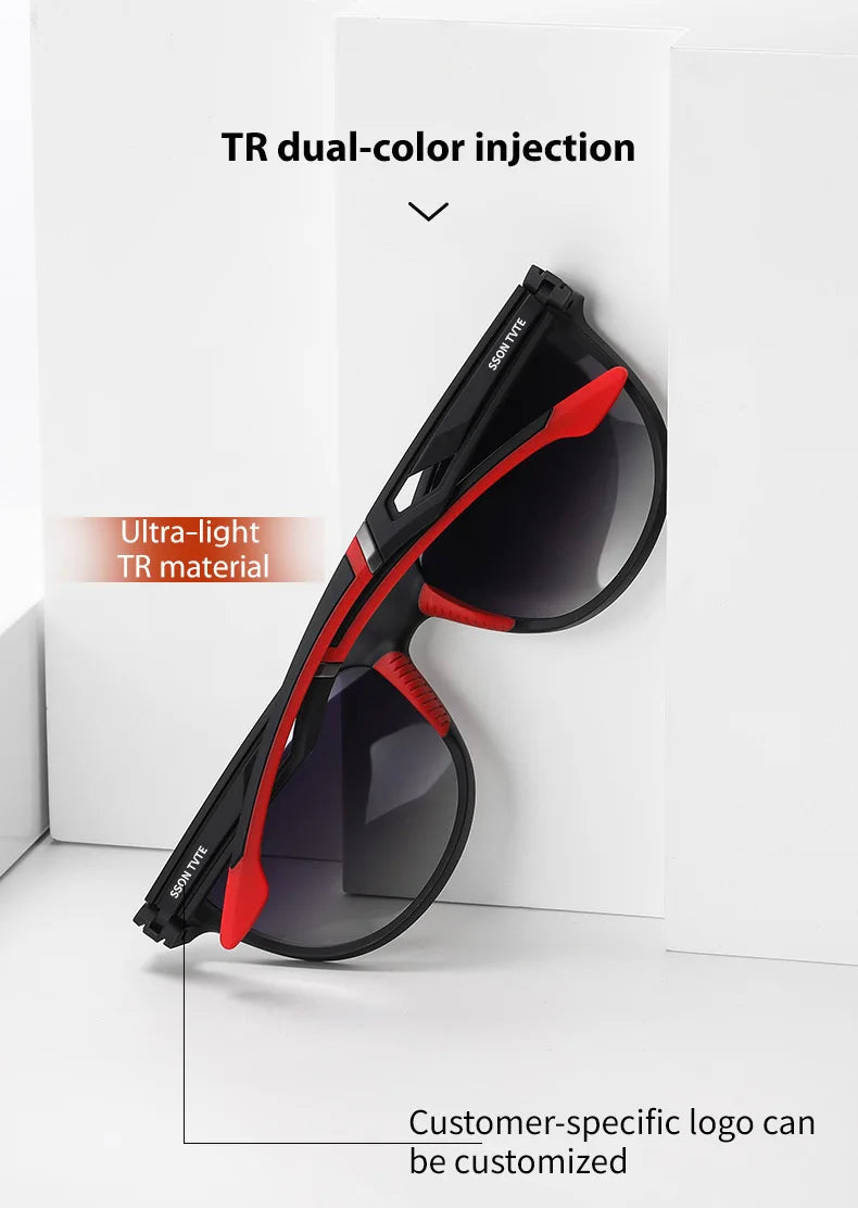 Reven Jate S12107 Men Polarized Sunglasses UV400 Good Quality Polarized Man Sunwear Protection from Strong Sunlight