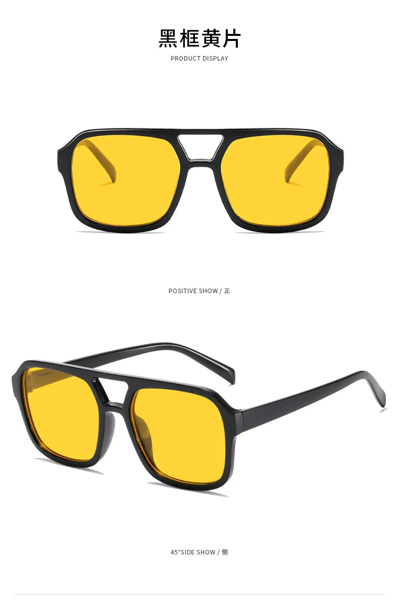 New Small Frame Sunglasses Men's Classic Vintage Square Sun Glasses Women's Outdoor Leisure Eyewear UV400 Oculos De Sol